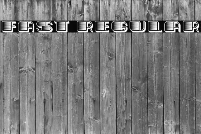 Fast Regular Fonte examples