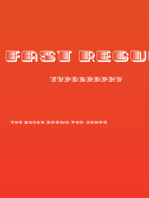 Fast Regular Poster