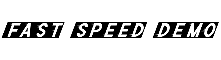 Fast Speed Demo  Free Fonts Download