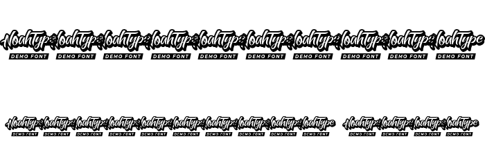 Fast Speed Demo Font OTHER CHARS