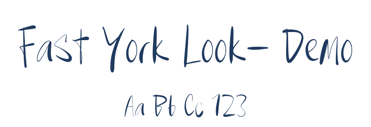 Fast York Look- Demo Font Preview