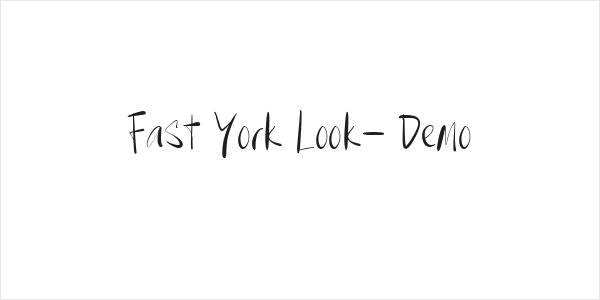 Fast York Look- Demo Logo
