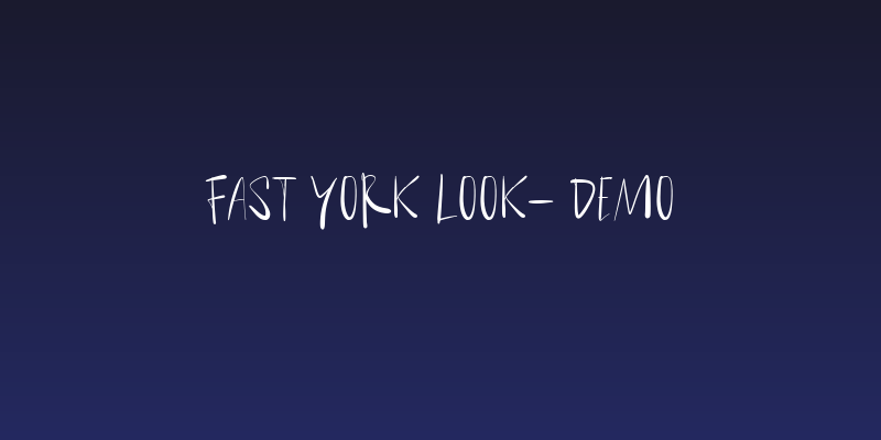 Fast York Look- Demo Social Header