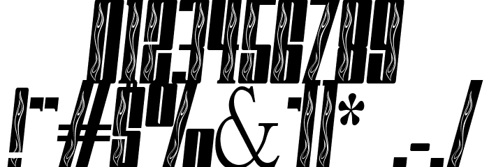 FastBlockFlames Font OTHER CHARS