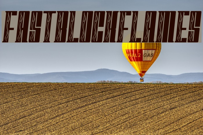 FastBlockFlames Font examples