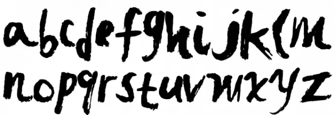 FastBrush Caratteri MAIUSCOLE