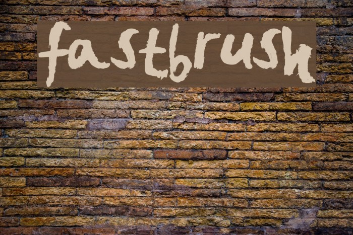 FastBrush Font examples