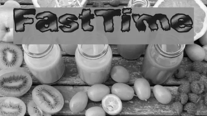 FastTime Font examples