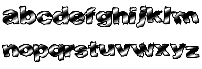 FastTime Font LOWERCASE