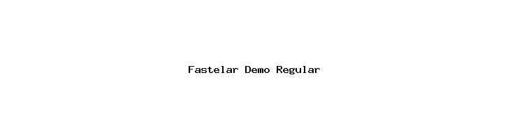 Fastelar Demo Regular  Frei Schriftart Herunterladen