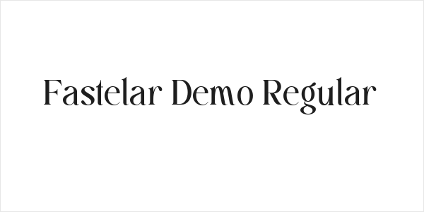Fastelar Demo Regular Logo
