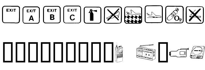 FastenYourSeatBelt Clean Font OTHER CHARS