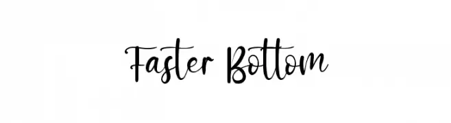 Faster Bottom  免费字体下载