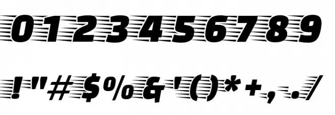 Faster One フォント その他の文字