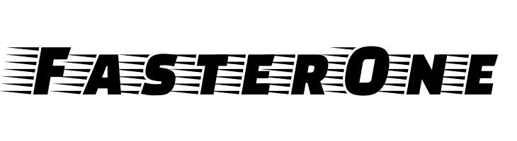 Faster One  フリーフォントのダウンロード