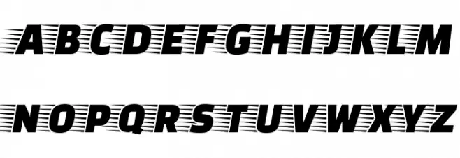 Faster One フォント 大文字