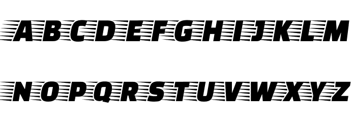Faster One Font LOWERCASE