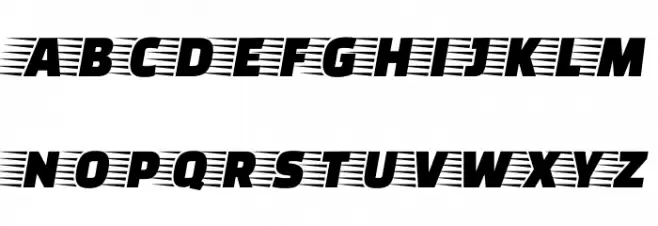 Faster One フォント 小文字