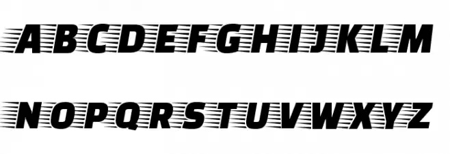 Faster One フォント 大文字