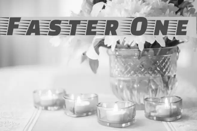 Faster One フォント examples