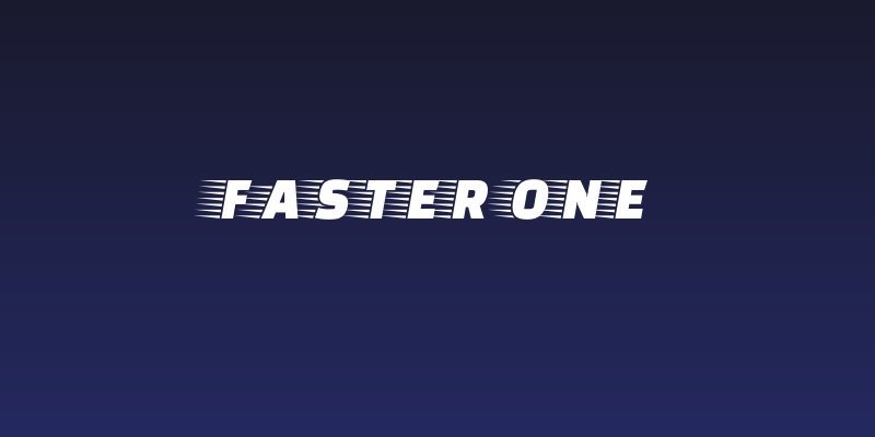 Faster One Social Header