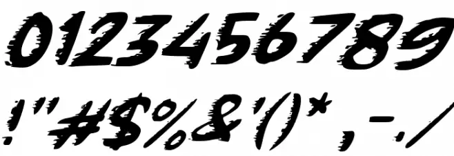 Fastero Font OTHER CHARS