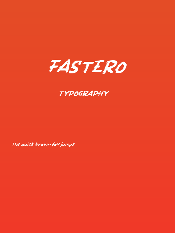 Fastero Poster