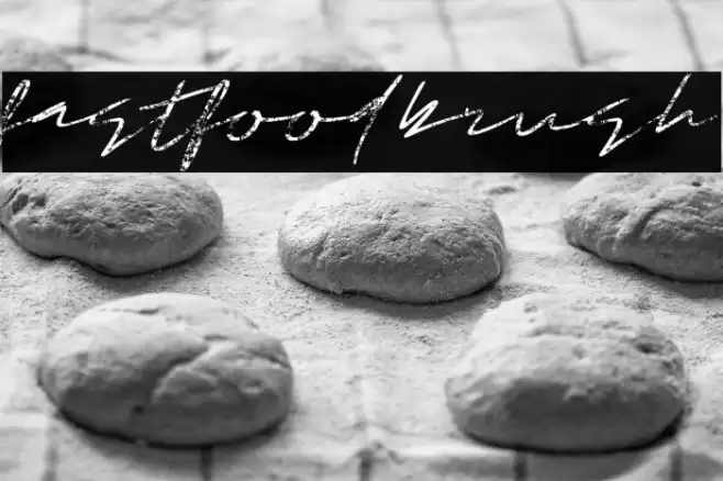 Fastfood Brush Font examples