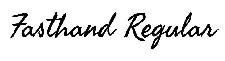 Fasthand Regular Caratteri