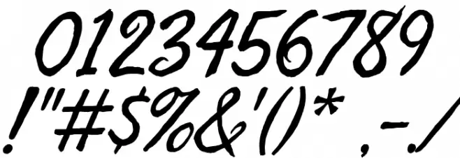 Fasthand Regular Font OTHER CHARS