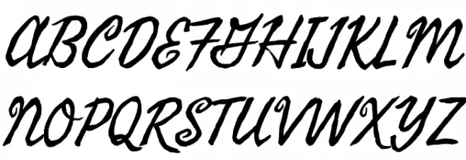Fasthand Regular Font UPPERCASE