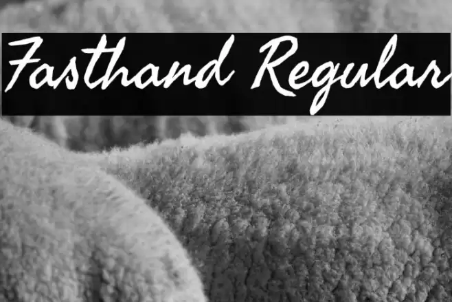Fasthand Regular Font examples