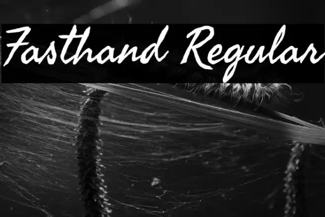 Fasthand Regular Font examples