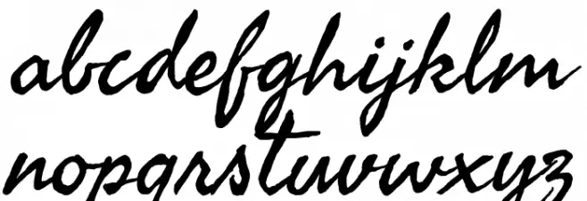 Fasthand Regular Font LOWERCASE
