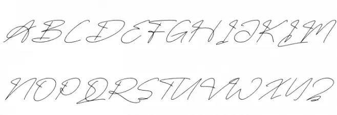 Fasthine Brooks DEMO VERSION Italic Font UPPERCASE