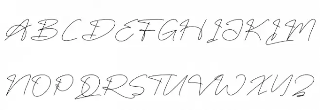 Fasthine Brooks DEMO VERSION Font UPPERCASE