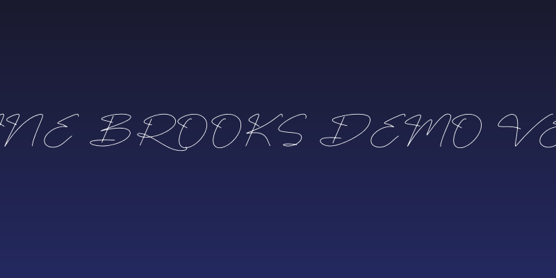 Fasthine Brooks DEMO VERSION Social Header