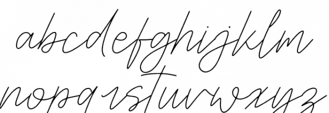 Fasthine Brooks DEMO VERSION Font LOWERCASE