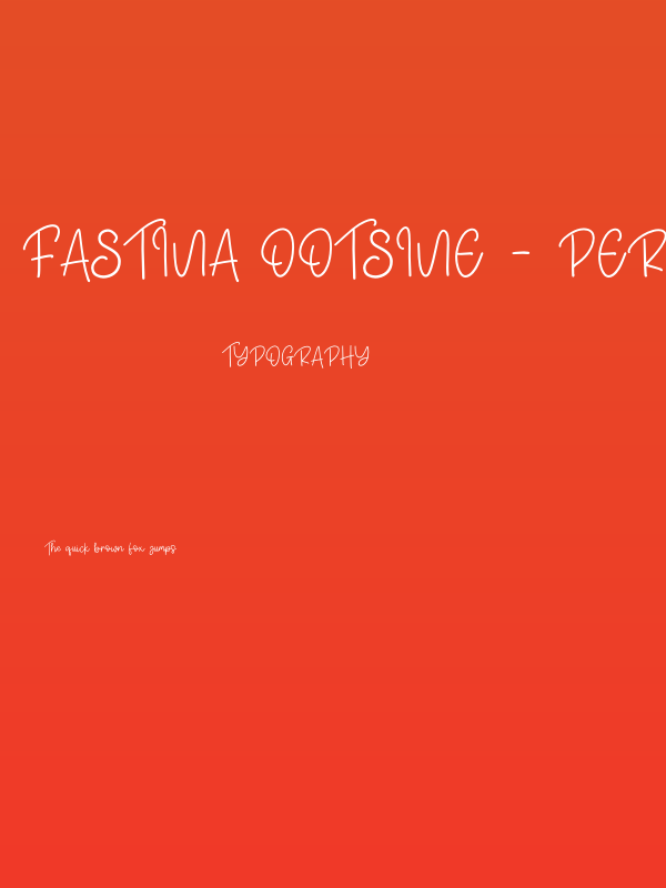 Fastina Ootsine - Personal Use Poster