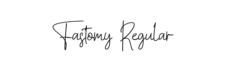 Fastomy Regular Caratteri