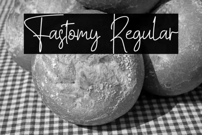Fastomy Regular خط examples