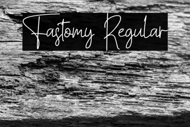 Fastomy Regular خط examples