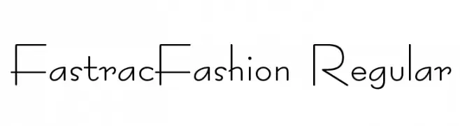 FastracFashion Regular  フリーフォントのダウンロード