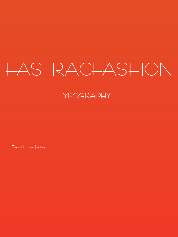 FastracFashion Regular Poster