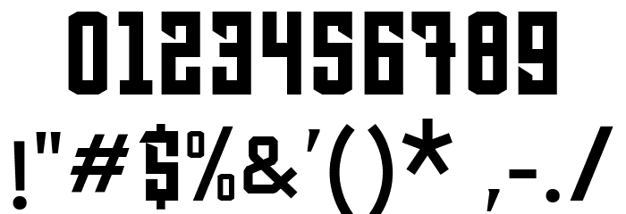 Fastron Regular Font OTHER CHARS
