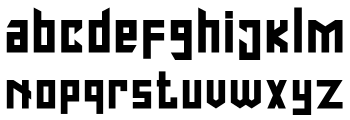 Fastron Regular Font LOWERCASE