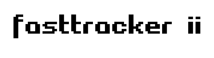 Fasttracker II  免费字体下载