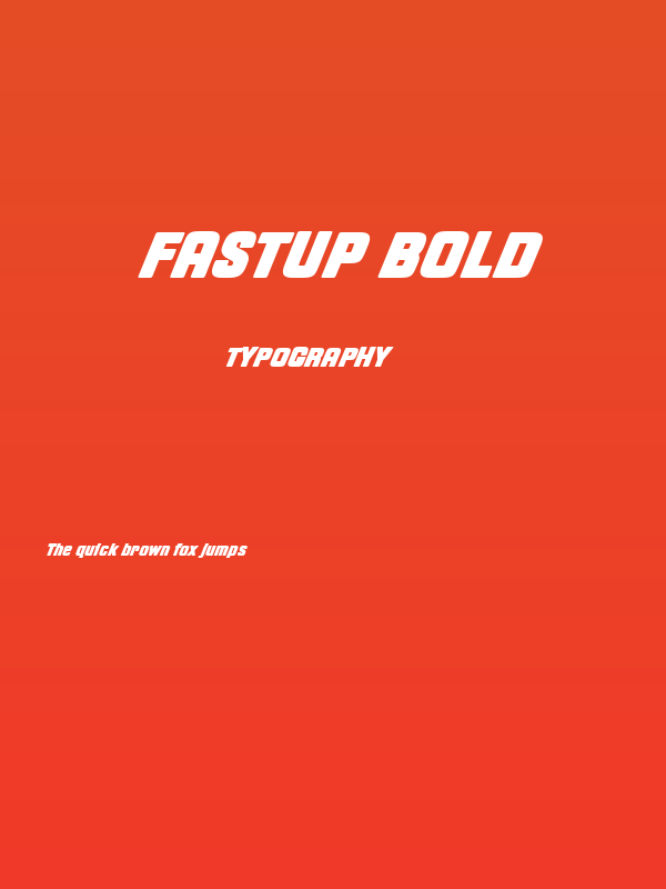 Fastup Bold Poster