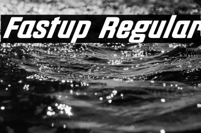 Fastup Regular Font examples