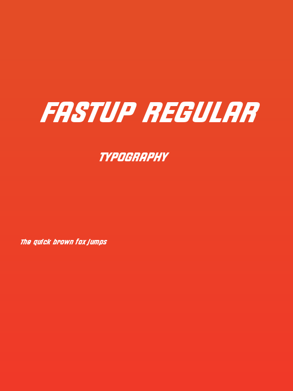 Fastup Regular Poster